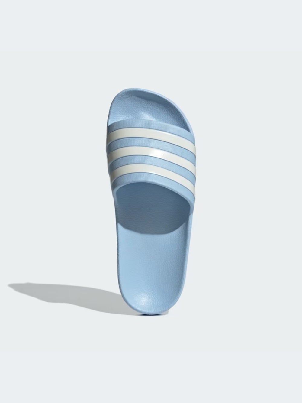 adidas Light Blue and White Adilette Slide Sandal
